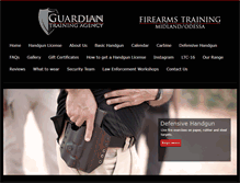 Tablet Screenshot of guardiantrainingagency.com